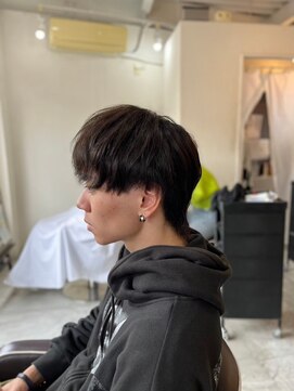 メンズカット バイ ソイクフ(メンズカット by SOY-KUFU) MEN'SHAIRウルフアッシュブラックダークアッシュ