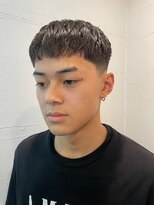 ビーバイエイトジェンツ(Bee by EIGHT GENTS)&nbsp;カルマパーマ/ベリーショート/ダークアッシュ/ニュアンスパーマ