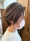 ラヌゴ(lanugo)の写真/白髪ぼかし×ショートヘアの組み合わせが◎一人一人の骨格・髪質・クセを見極め上品なショートヘアに♪ 