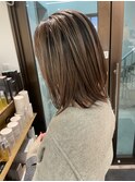 大人可愛い20代30代40代黒髪前下がりショートボブ丸みショート◎