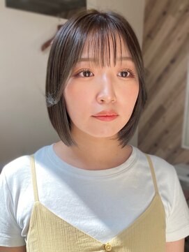 グラット(grAt) 【城島】オリーブベージュ×ボブヘア