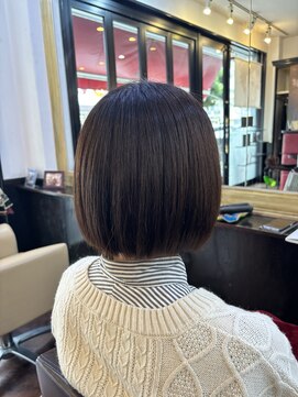 シャンプーボーイアネックス(SHAMPOO BOY Annex) 透明感カラー ショートボブ 佐世保