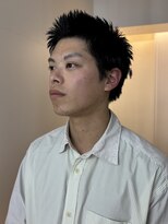 ゼスト パーク(ZEST PARK)&nbsp;スパイキーショート　黒染め　メンズショート