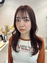 ジーニー 横浜(giinii)&nbsp;横浜/ブリーチ無しダブルカラー/オレンジ/レイヤー