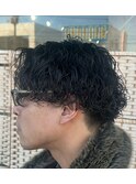 メンズ　波打ちパーマ　宇都宮