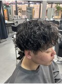 ツイスパ　マッシュ　ショート