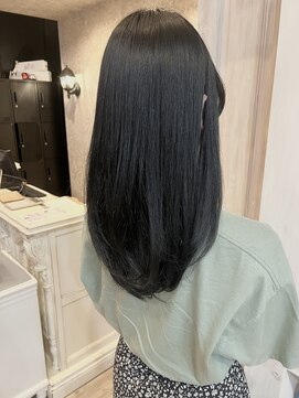 キャアリー(Caary) 福山美容室carry 髪質改善ストレート透明感ブルーブラック20代