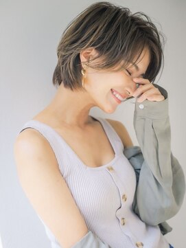 ロンド エメ 柏(Lond aimer) 柏で１番綺麗な髪質改善くびれヘアショートボブハイライトカラー
