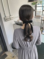 ロク 高田馬場(lok)&nbsp;シンプルハーフポニー【高田馬場ヘアアレンジ/ヘアセット】