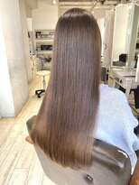 モードケイズ 調布店(MODE K's)&nbsp;レイヤーカット_韓国顔周り前髪カットグレージュ