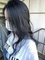 ボタニウム バイ アールサロン(BOTANIUM by RrSALON) 【BOTANIUM by Rr SALON】透け感暗髪ブルーグレー