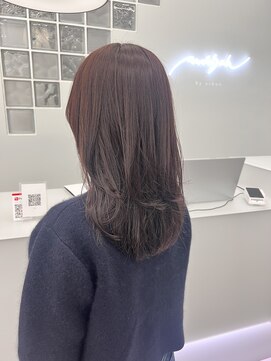 ミッシュバイアーバン(misch by urban.) ラベンダーピンクカラー/セミロングレイヤー