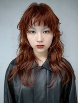 ギークス(GEEKS)&nbsp;【GEEKS渋谷】マッシュウルフ/ハッシュカット/オレンジ/レイヤー