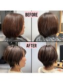 丸みとくびれが綺麗なショート