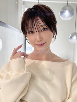 ロンドエニカ 大宮(Lond enika) 大人ガーリー/ダークアッシュ/似合わせカット/レイヤーショート