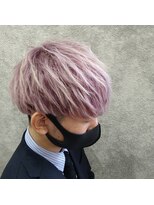 ジュラク(JURAKU)&nbsp;ハイトーンパープルピンク×レイヤーマッシュ