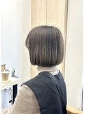 デジタルパーマ/ワンホンレイヤー/ミルクティーブロンド/卵型