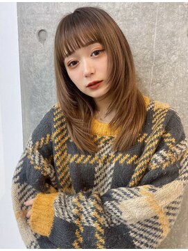 ボンドストーリー 那覇おもろまち店(Bond Story) レイヤーカット/韓国ヘア/ブラウンカラー