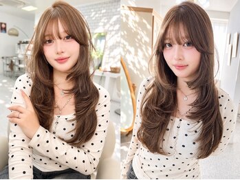ユイマァル 岡山(YUIMARL)の写真/【岡山/新保/柔らかいレイヤーカット】フェアリーレイヤー/ワンホンレイヤー/くびれヘア/レイヤーウルフ