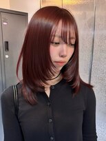ベレーザ 渋谷(BELEZA) 19470ブリーチなしラベンダーアッシュレイヤーハッシュカット