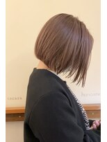 ハナモリ テララ(hanamori terara) terara★多田羅 前下りボブの似合わせ【グレージュカラー】