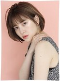 大人ショートボブ/アッシュブラウン/表参道/30代40代