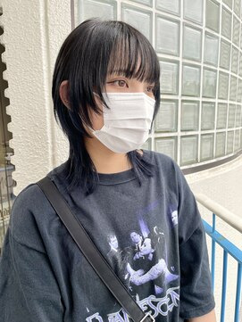 ロマーリ 倉敷(LOMARLIE) タイトウルフ_顔周り似合わせカット