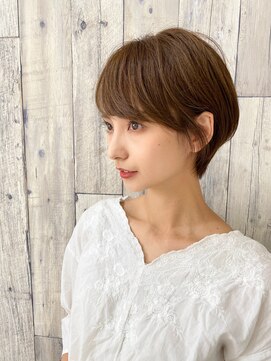 ディスコ(disco) 大人可愛い20代30代40代小顔ワンサイドショートボブ丸み前下がり