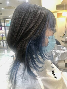 プールドゥマン 屯田(POUR DEMAIN) 【POURDEMAIN】インナーカラー×レイヤースタイル