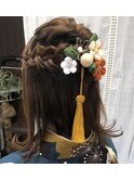 ハーフアップ