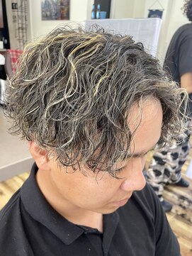 スウェル 千葉店(Swell) 波巻きハイライト [千葉/メンズ/メンズパーマ]
