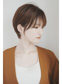 大人可愛い20代30代40代小顔耳かけショートボブ
