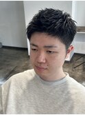 スパイキーショ-トツイストスパイラルパーマメンズカット