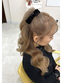 20代/30代/belle/ハーフポニー