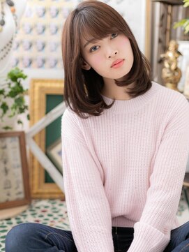 カバーヘア ブリス 上尾西口店(COVER HAIR bliss) ★斜めバング美髪ワンカール前下がりセミディ20代30代40代★10