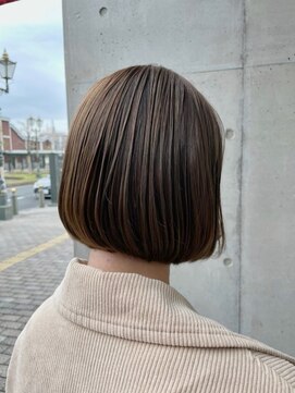 オーガニック ライフ 若葉 鶴ヶ島(organic+life) 20代30代40代前下がりストレート小顔補正立体カット