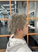 グレージュストリートショートウルフ