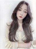 【銀座有楽町】ナチュラルウェーブの韓国風ロングヘアスタイル