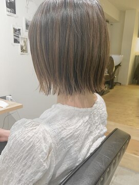 リグリー(regree) 切りっぱなしボブ/ショートボブ/ベージュ/髪質改善