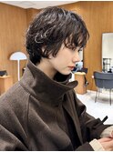 ショートパーマ/ショートカット/ショートボブ/ニュアンスパーマ
