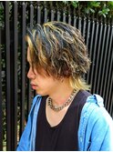 スパイラルパーマ×メッシュ