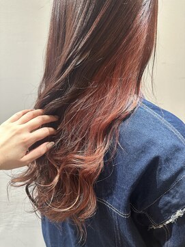 ○インナーカラー×ピンク○