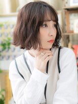 カバーヘア イヴ 戸頭店(COVER HAIR EVE)&nbsp;★シースルーバング韓国風切りっぱなしボブパーマ20代30代★1