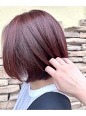 色落ちも楽しめる×カシスピンク