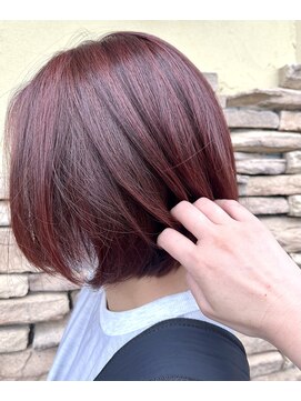美容室 ウーヴリール(ouvrir) 色落ちも楽しめる×モーブピンク