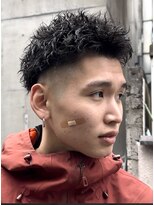 フィフス 天神大名(fifth)&nbsp;福岡大名メンズパーマスパイキーショートスパイキーパーマ30代