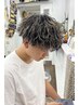 ★井上魁人限定★似合わせカット＋筋感ハイライト＋特殊パーマ ￥18,000