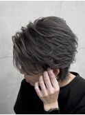 熊本メンズカット MEN'S HAIR ローライト シルバー ハイトーン