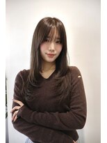 イヴォーク トーキョー(EVOKE TOKYO)&nbsp;レイヤー/ミディアム・ロング/20代/顔周り/ブラウンベージュ