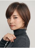表参道髪質改善カラーミディアムボブアッシュグレージュ50代60代